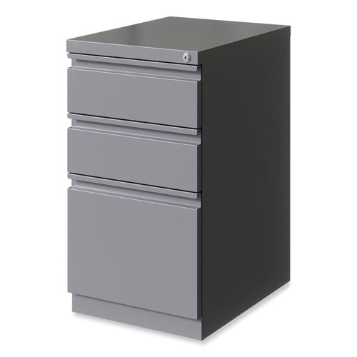 Hirsh Industries Full-width Pull 20 Deep Mobile Pedestal File Box/box/file Letter Arctic Silver 15x19.88x27.75ships In 4-6 Business Days