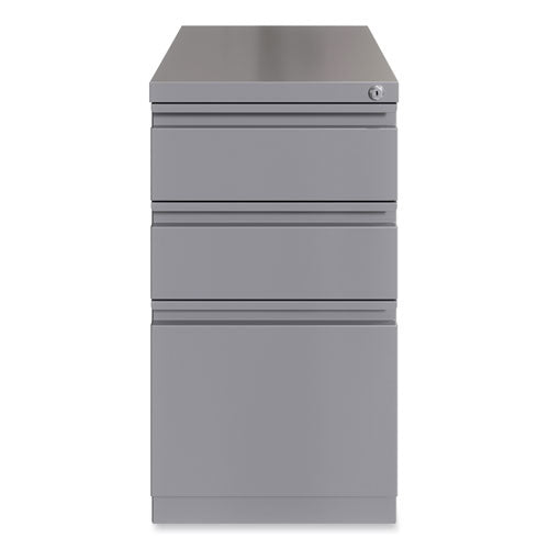 Hirsh Industries Full-width Pull 20 Deep Mobile Pedestal File Box/box/file Letter Arctic Silver 15x19.88x27.75ships In 4-6 Business Days