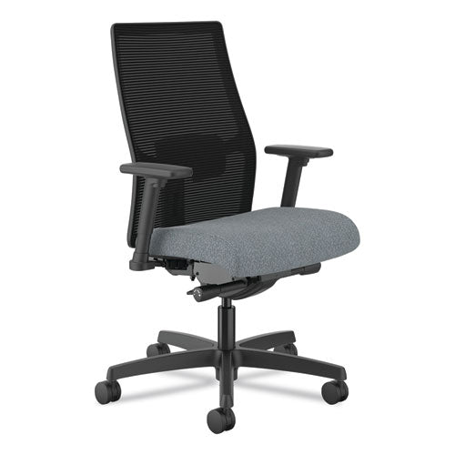 HON Ignition 2.0 4-way Stretch Mid-back Mesh Task Chair Gray Adjustable Lumbar Support Basalt/black Ships In 7-10 Bus Days