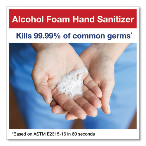 Tork Alcohol Foam Hand Sanitizer 18 Oz Pump Bottle Unscented 6/Case