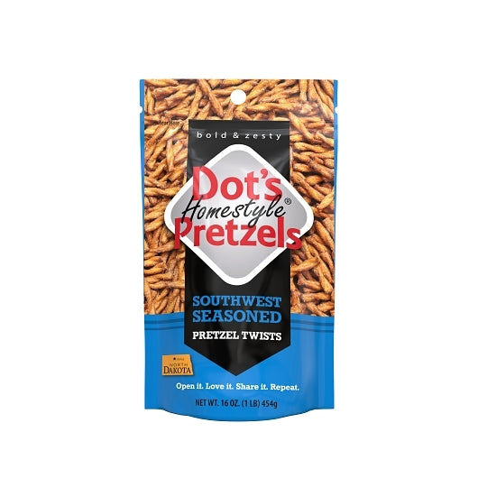 Dot's Pretzels Southwest Seasoned-16 oz. Bag-10/Case