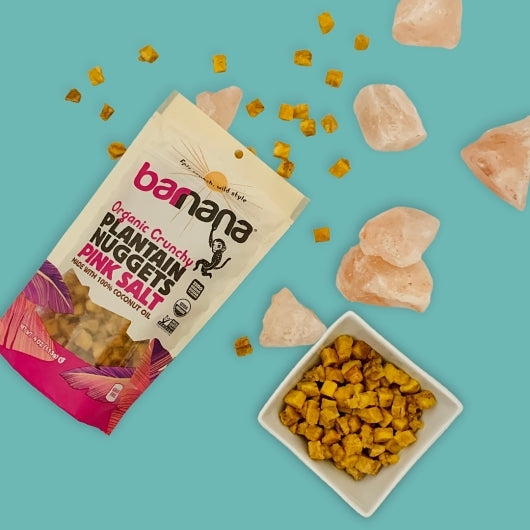 Barnana Pink Salt Organic Plantain Nuggets-4 oz. Bag-6/Case