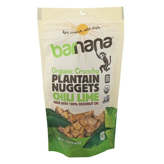 Barnana Chili Lime Organic Plantain Nuggets-4 oz. Bag-6/Case