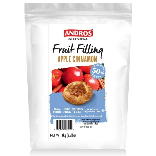 Andros Professional 50% Apple Cinnamon Fruit Filling-2 lb. Bag-6/Case