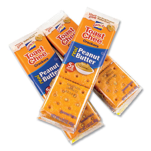 Lance Toast Cheese Crackers Peanut Butter 1.5 Oz Packet 24/box