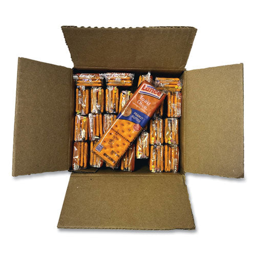 Lance Toast Cheese Crackers Peanut Butter 1.5 Oz Packet 24/box