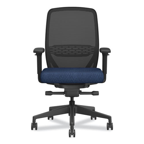 HON Nucleus Series Recharge Task Chair Up To 300lb 16.63" To 21.13" Seat Ht Navy Seat Black Back/base