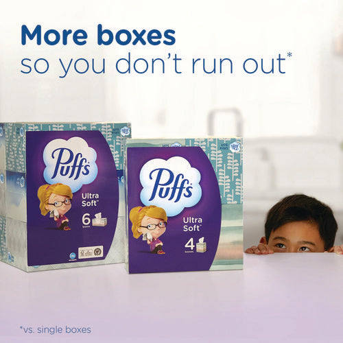 Puffs Ultra Soft Facial Tissue 2-ply White 72 Sheets/box 24 Boxes/Case