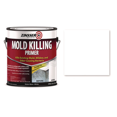 Zinsser Mold Killing Primer Interior/exterior Flat White 1 Gal Bucket/pail 2/Case