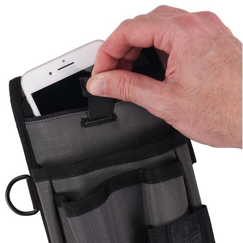 Ergodyne Arsenal 5568 Belt Loop Tool Pouch W/device Holster 4 Compartments 5x2x8.5 Polyester Gray