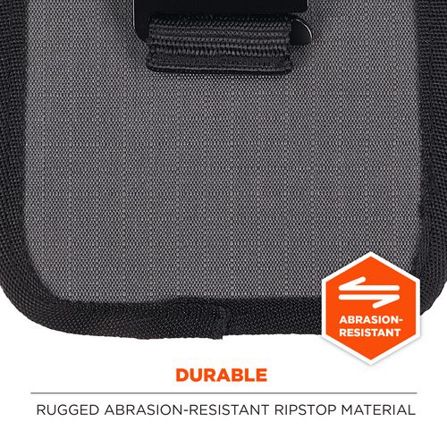 Ergodyne Arsenal 5568 Belt Loop Tool Pouch W/device Holster 4 Compartments 5x2x8.5 Polyester Gray