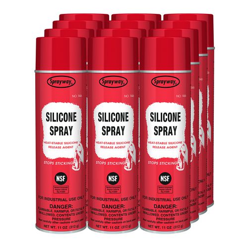 Sprayway Silicone Spray 11 Oz Aerosol Spray 12 Cans