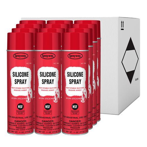 Sprayway Silicone Spray 11 Oz Aerosol Spray 12 Cans