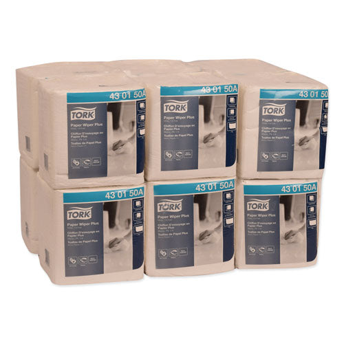 Tork Paper Wiper Plus 12.5x13 White 1/4 Fold 90/pack 12 Packs/Case