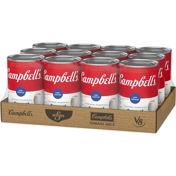 Campbell's Classic Low Sodium Cream Of Mushroom Shelf Stable Soup-49.5 oz.-12/Case