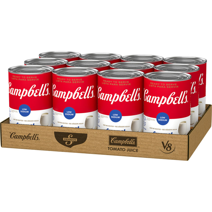 Campbell's Classic Low Sodium Cream Of Mushroom Shelf Stable Soup-49.5 oz.-12/Case