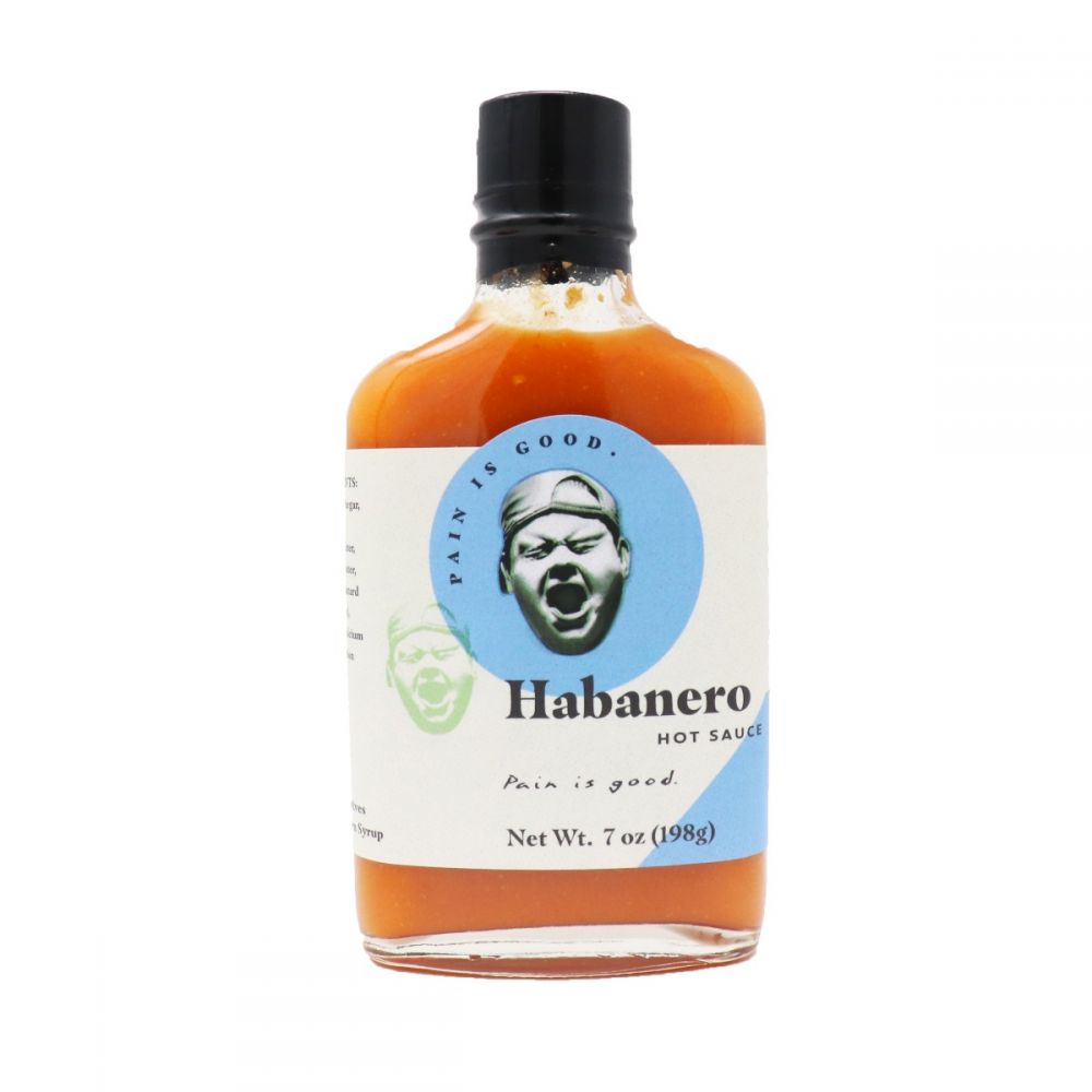 Pain Is Good Habanero Sauce Bottle-7 oz.-6/Case