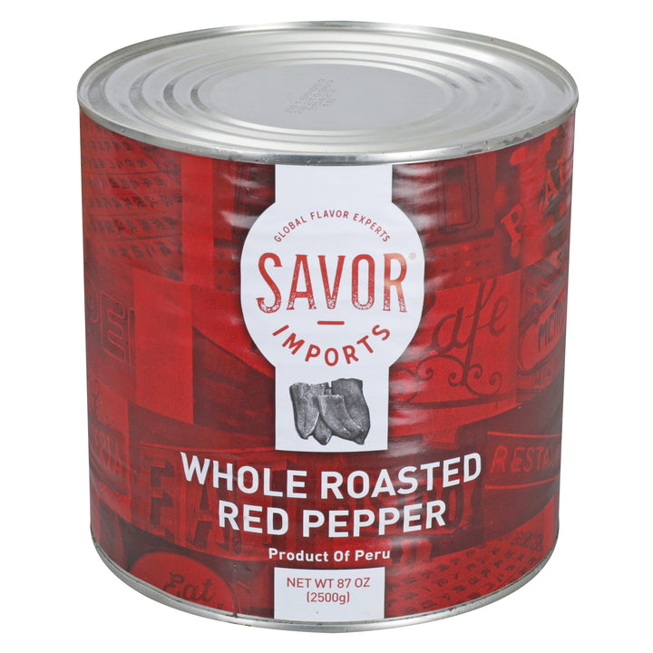 Savor Imports Roasted Whole Red Pepper-3 Kilogram-6/Case