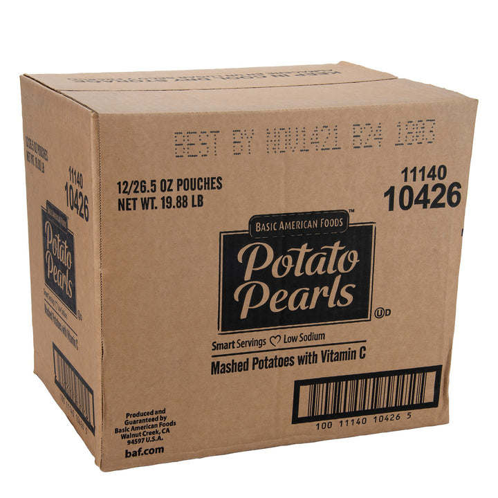 Baf Potato Pearls Potato Pearls Smart Servings Low Sodium Mashed Potatoes-26.5 oz.-12/Case