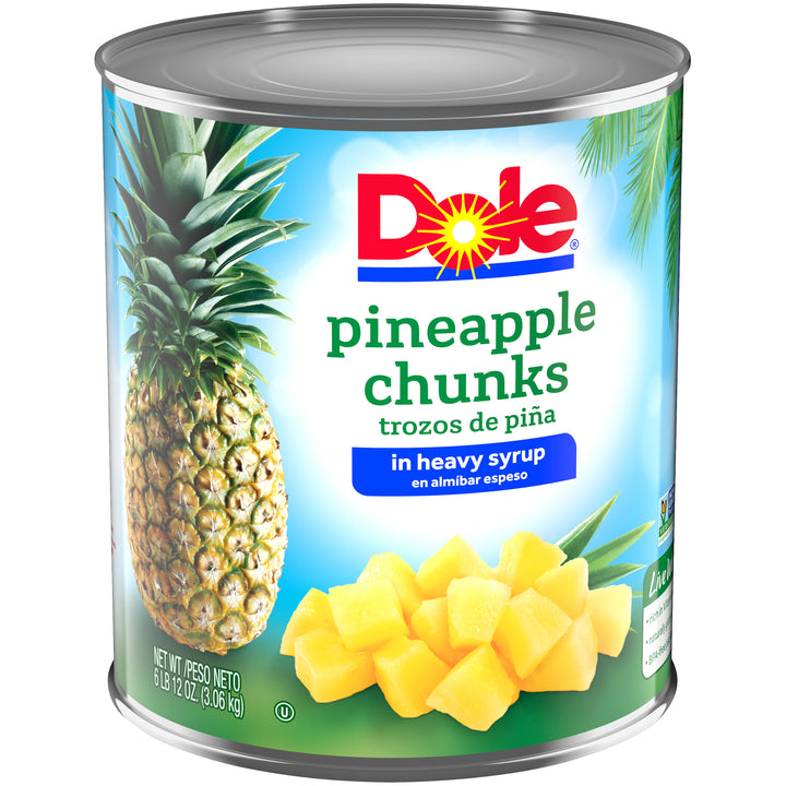 Dole In Heavy Syrup Chunk Pineapple-106 oz.-6/Case