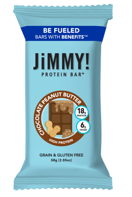 Jimmybar! Chocolate Peanut Butter-2.05 oz.-12/Box-12/Case