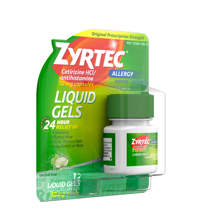Zyrtec 24 Hour Allergy Liquigels 10 24/12 Cnt.