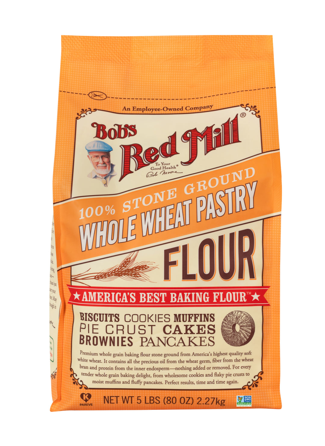 Bob's Red Mill Natural Foods Inc Whole Wheat Pastry Flour-5 lb.-4/Case