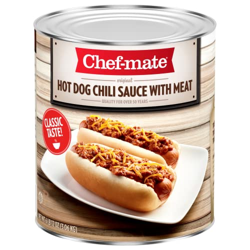 Chef-Mate Hot Dog Chili Sauce With Meat-108 oz.-6/Case