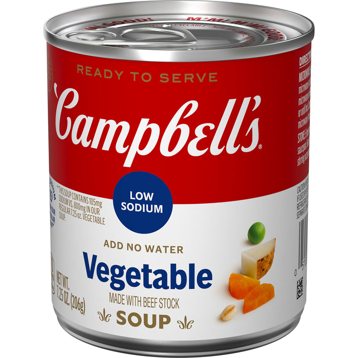 Campbell's Classic Low Sodium Vegetable Shelf Stable Soup-7.25 oz.-24/Case