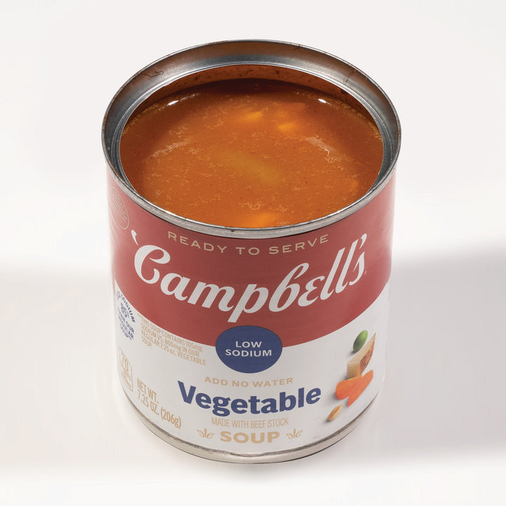 Campbell's Classic Low Sodium Vegetable Shelf Stable Soup-7.25 oz.-24/Case