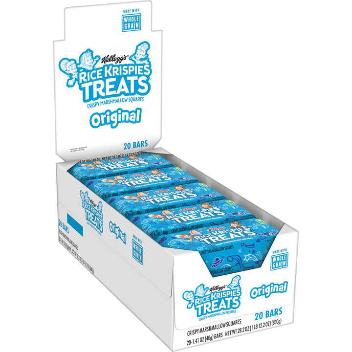 Kellogg Rice Krispies Treats Crispy Marshmallow Squares-1.41 oz.-20/Box-4/Case