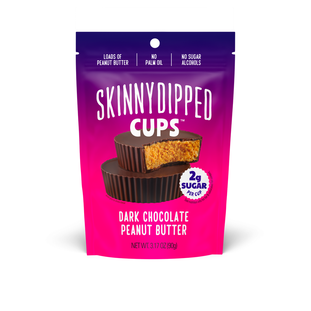 Skinny Dipped Dark Chocolate Peanut Butter Cups-3.17 oz.-10/Case