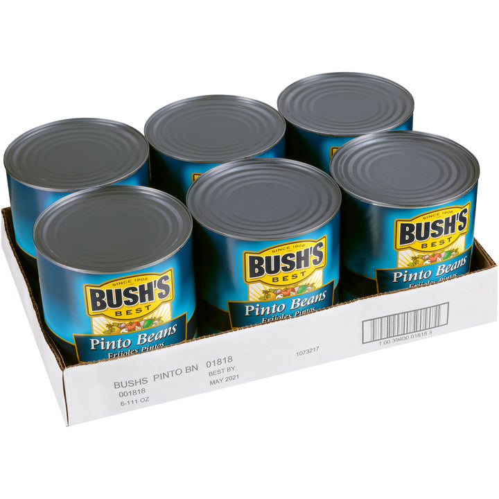 Bush's Best Fancy Pinto Beans-111 oz.-6/Case