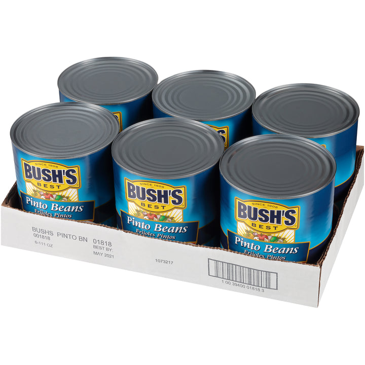 Bush's Best Fancy Pinto Beans-111 oz.-6/Case