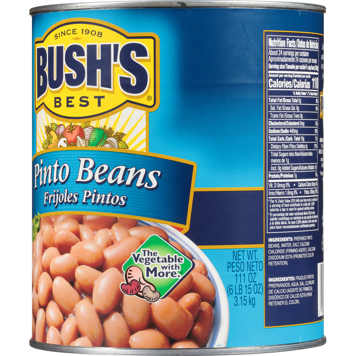 Bush's Best Fancy Pinto Beans-111 oz.-6/Case