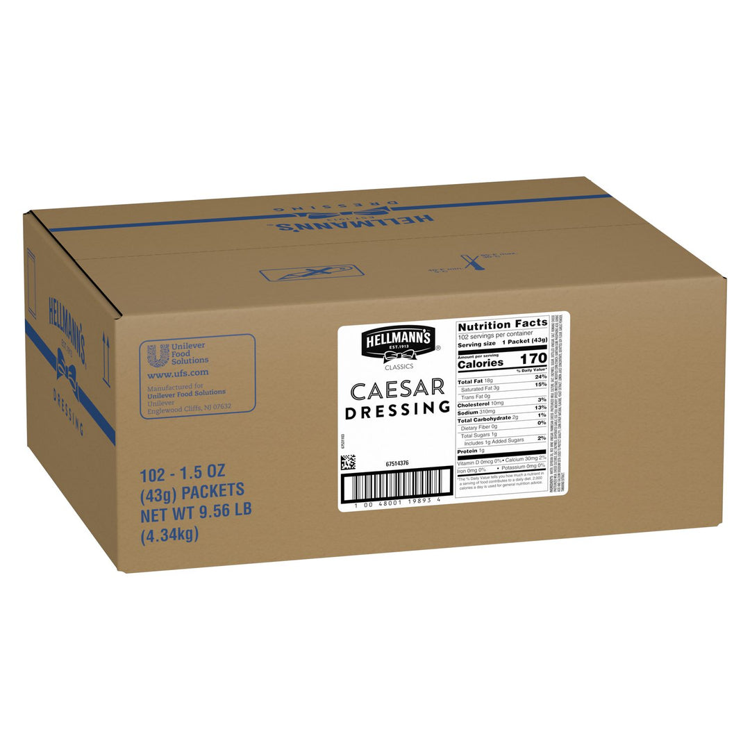 Hellmann's Classics Caesar Salad Dressing Single Serve-1.5 fl oz.-102/Case