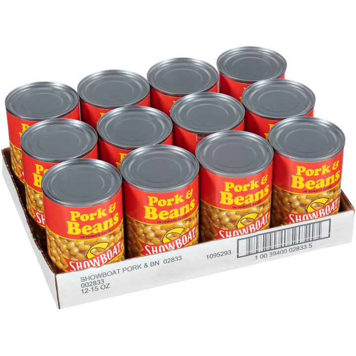 Showboat Bean Pork & Beans-15 oz.-12/Case