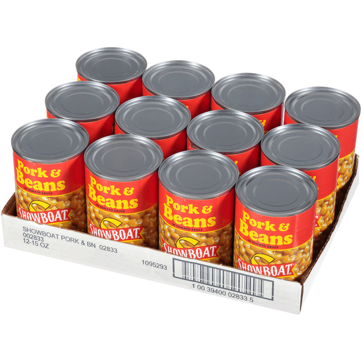 Showboat Bean Pork & Beans-15 oz.-12/Case