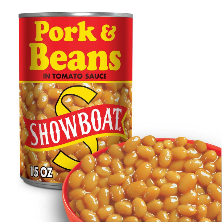 Showboat Bean Pork & Beans-15 oz.-12/Case