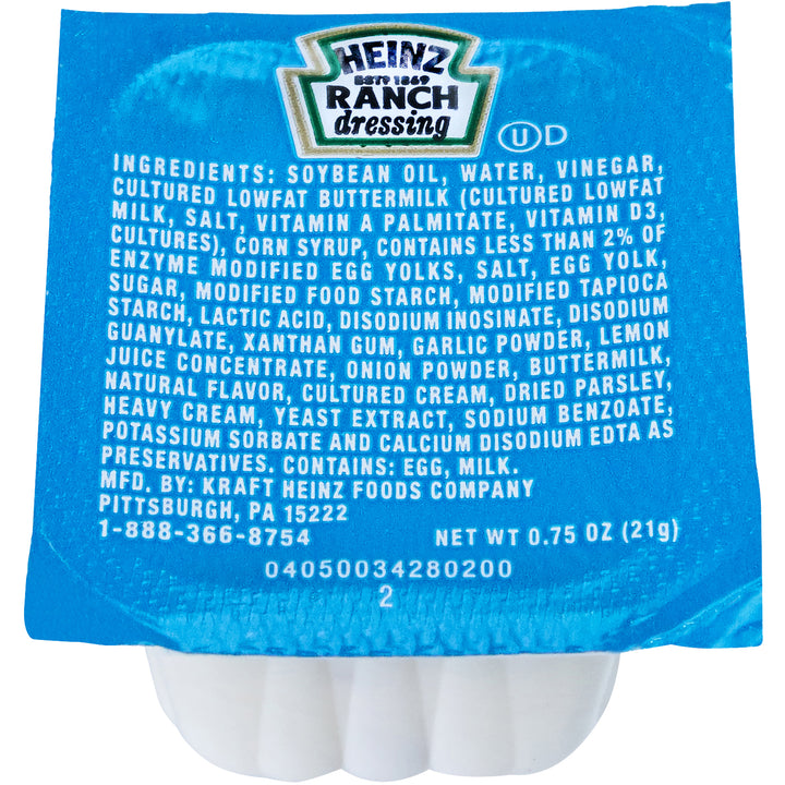 Heinz Buttermilk Ranch Dunk Cup Dressing-4.688 lb.-1/Case