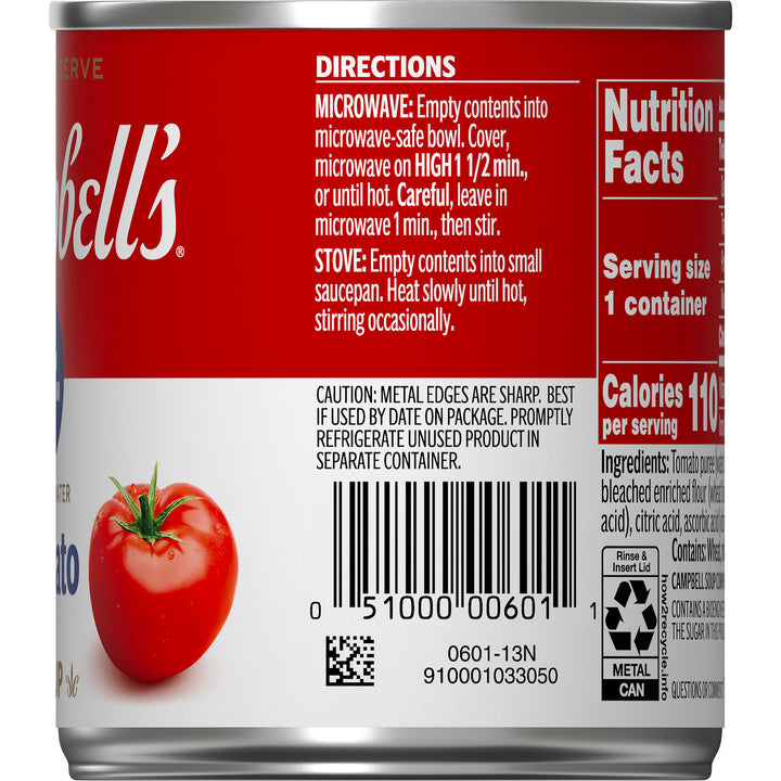 Campbell's Classic Low Sodium Tomato Shelf Stable Soup-7.25 oz.-24/Case