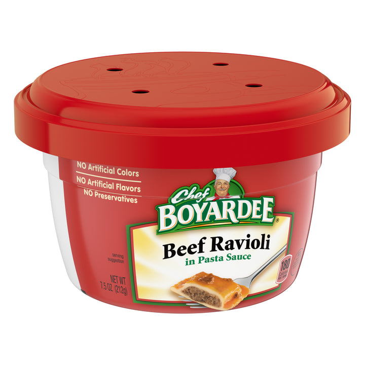 Chef Boyardee Beef Ravioli Microwave Meals-7.5 oz.-12/Case