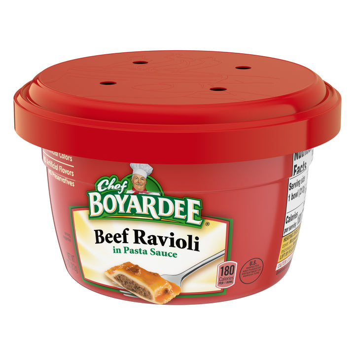 Chef Boyardee Beef Ravioli Microwave Meals-7.5 oz.-12/Case