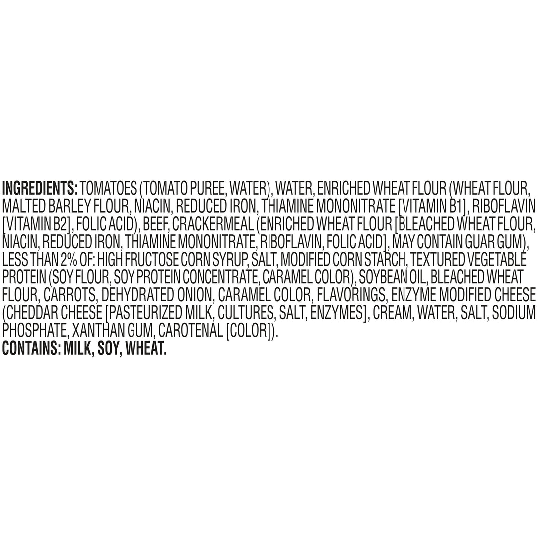 Chef Boyardee Beef Ravioli Microwave Meals-7.5 oz.-12/Case