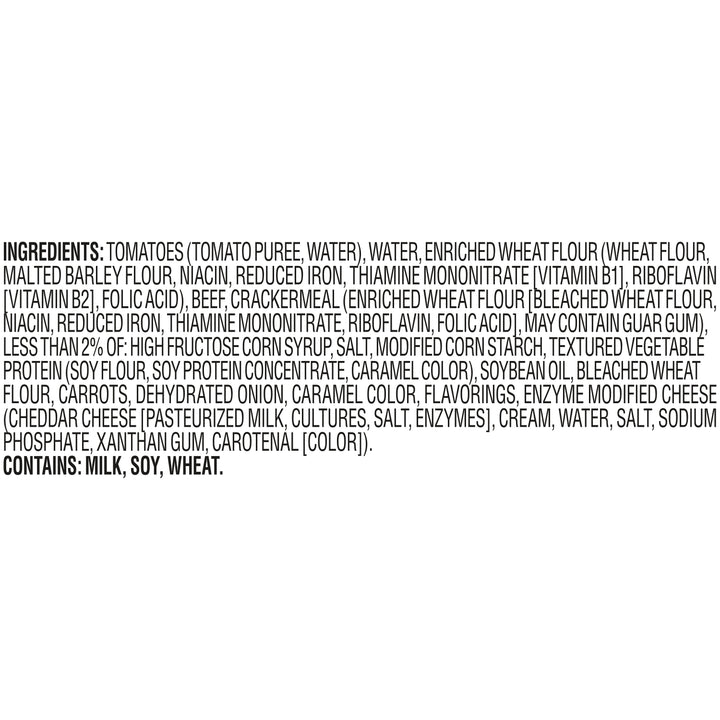 Chef Boyardee Beef Ravioli Microwave Meals-7.5 oz.-12/Case