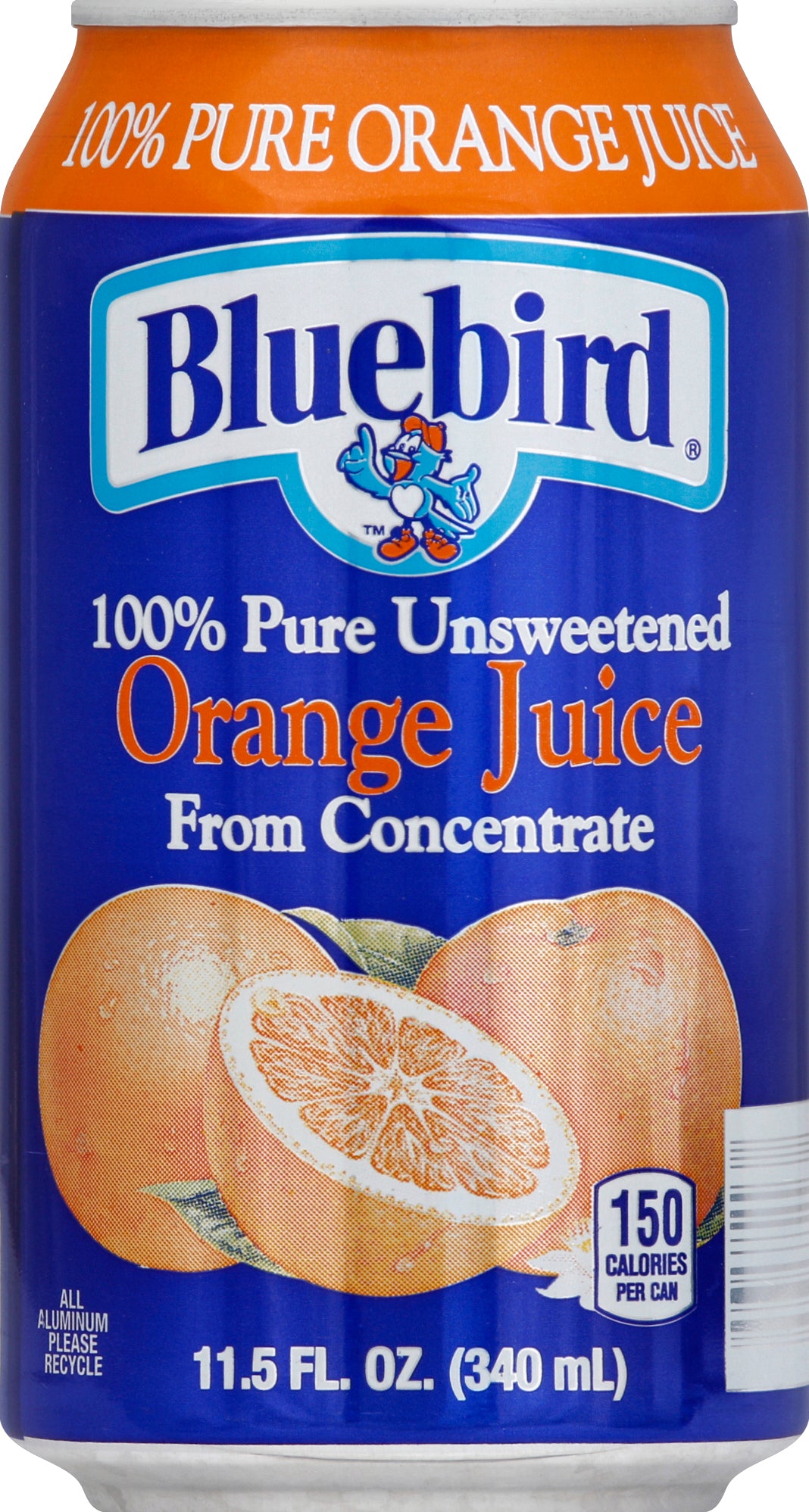 Bluebird Juice Orange-11.5 fl oz.s-24/Case