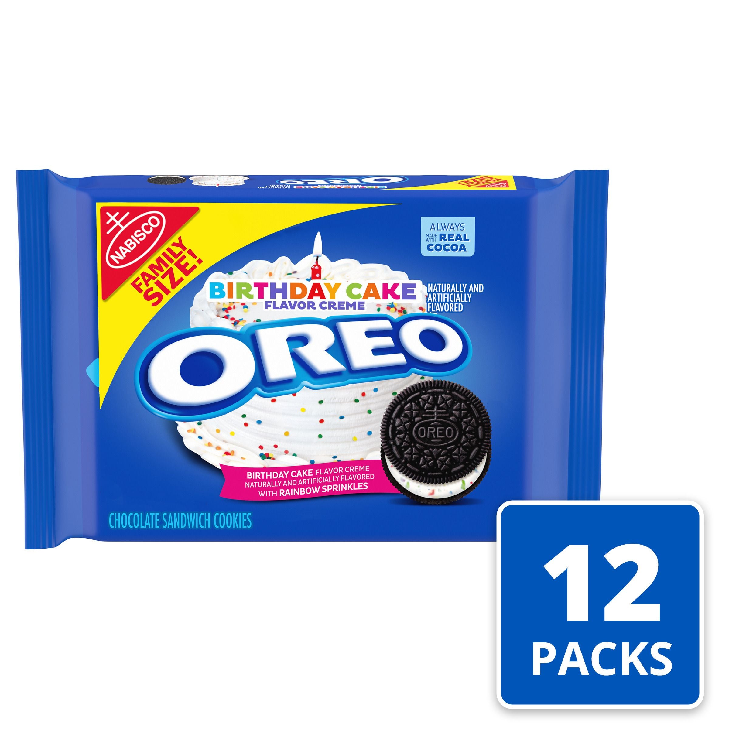 おれおページ Oreo Birthday Cake Cookie-17 oz.-12/Case MPN# 06041 – Round Eye Supply
