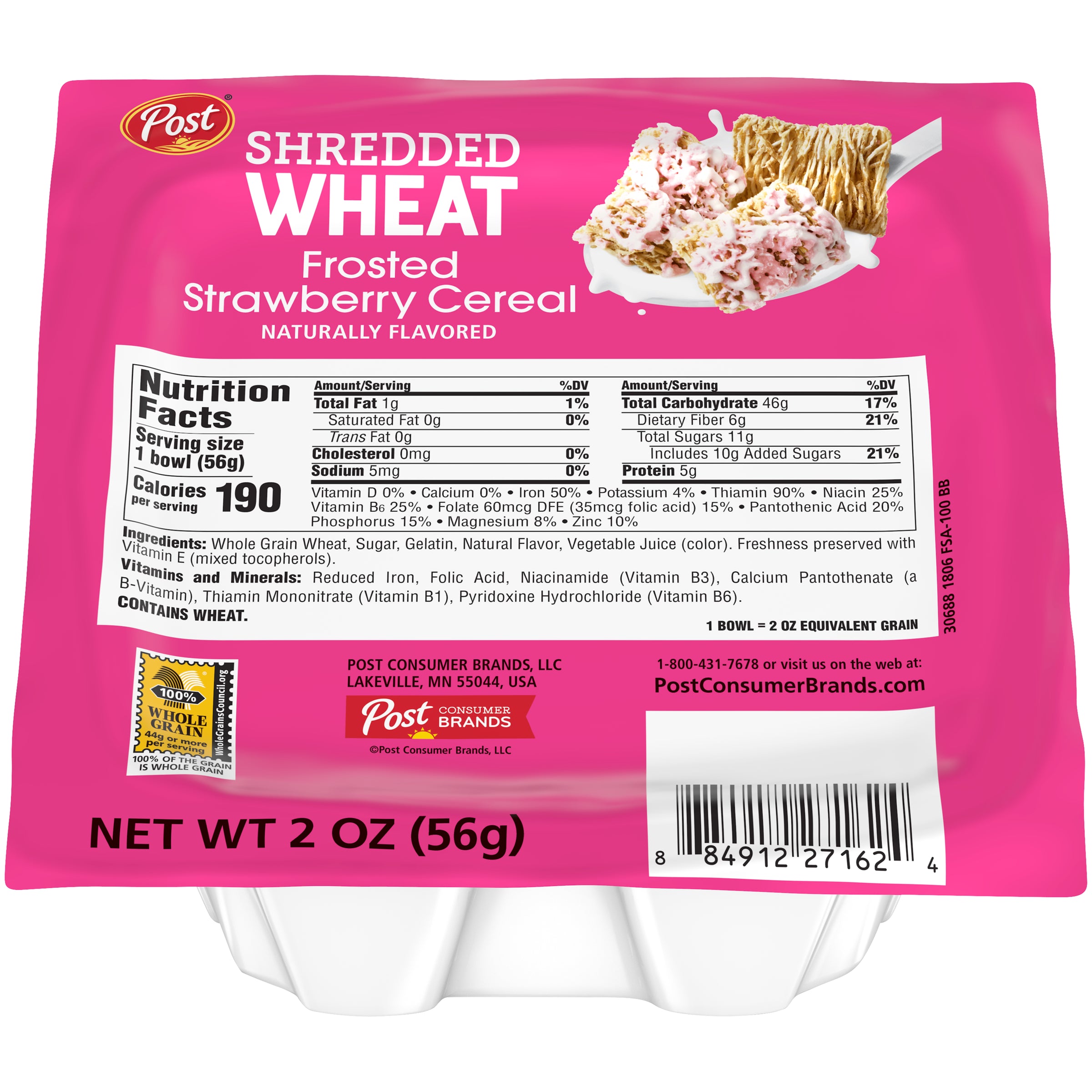 Post Strawberry Cereal2 oz.48/Case MPN 27162 Round Eye Supply