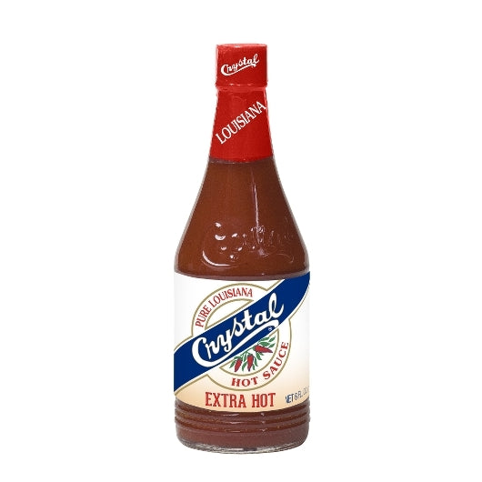 Crystal Louisiana Pure Extra Hot Sauce Bottle-6 fl oz.-12/Case