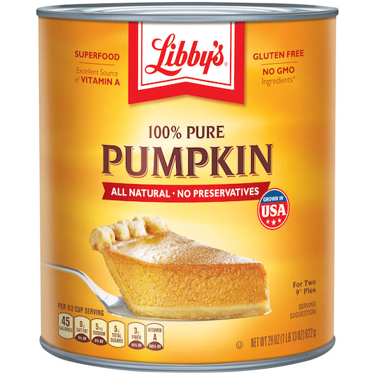 Libby's Pure Pumpkin-29 oz.-12/Case